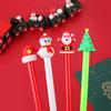 4Pcs Christmas Cartoon Gel Pen Funny Writing Pen Office Supplies for Student Game Reward Christmas Party Supplies