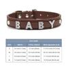 (Lettera Gratuita con Strass Bling)Collare Personalizzato in Pelle per Gatto Cane Collari per Cuccioli per Cani Piccoli Medi Target Nome ID Personalizzato