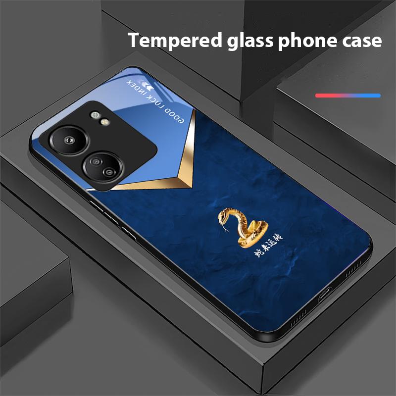 Snakes Come To Operate Für Xiaomi Redmi 13C Note13 12 Pro Plus 5G Note 9 13T Pro POCO X6 F5 F6 Schwarze Hülle aus gehärtetem Glas