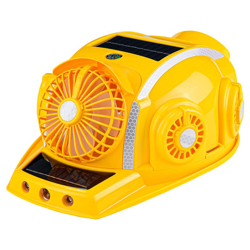 Casco de Seguridad Refrigerante Solar con Ventilador y Protección Solar