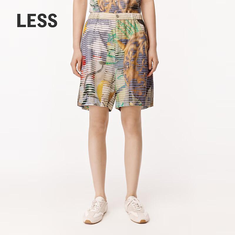 LESS 2024 Summer Simple Gradient Shorts S