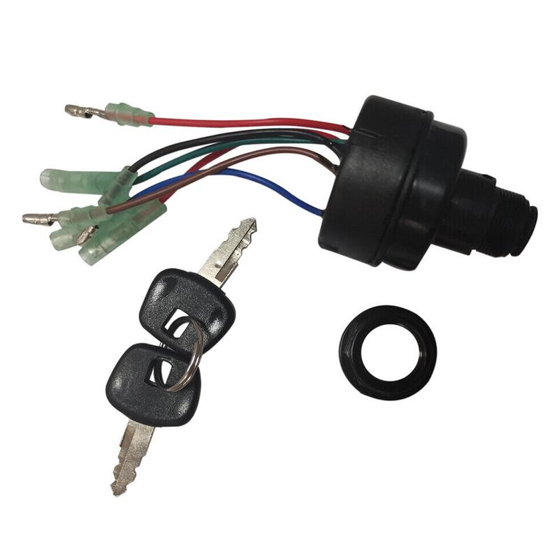 8HP-115HP Outboard Boat Engine Ignition Main Key Switch Fit for Tohatsu Nissan 353760203M 385760201M