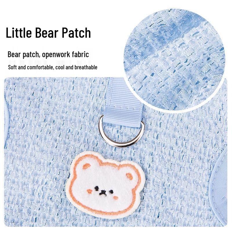 Summer Vest for Small Dogs and Cats – Lightweight Leash-Friendly Attire for Bichon, Teddy, Pomeranian, and Yorkshire