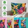 Mexican Style Painting Cushions Pillowcase Printed Polyester 45X45Cm Throw Pillow Cover Decorative Sofa Cushion Pillowslip