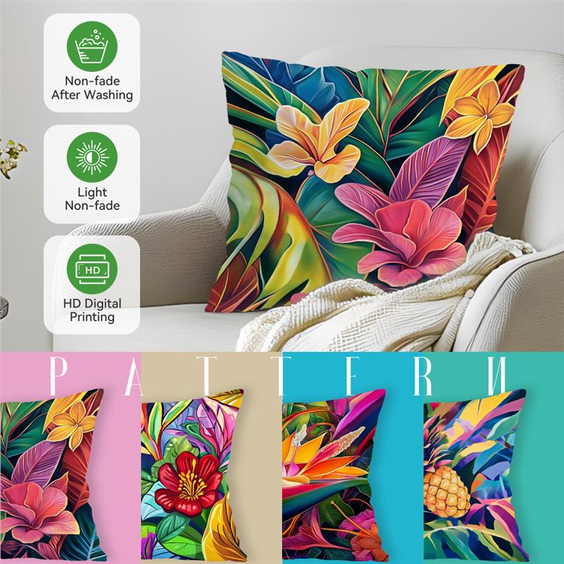 Mexican Style Painting Cushions Pillowcase Printed Polyester 45X45Cm Throw Pillow Cover Decorative Sofa Cushion Pillowslip