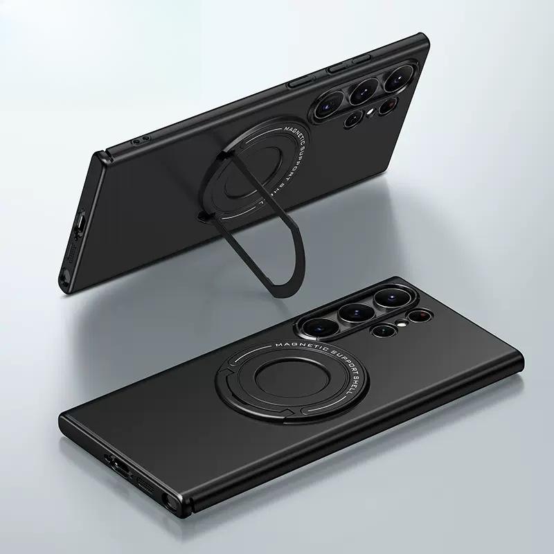 

Это матовый невидимый держатель-пуллер для чехлов для телефонов Samsung S24Ultra и магнитный противоударный защитный чехол для S23pro Samsung S24Ultra чёрный