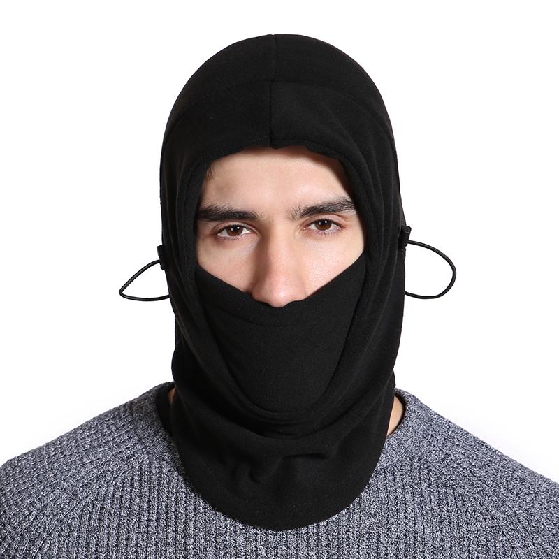 Fügen Sie Woll-Wintermütze hinzu, winddichte Wandermütze, Unisex, warmes Thermo-Fleece, Sturmhaube, Gesichtsmütze, Ski, Motorrad, Hals, warme Helmmütze
