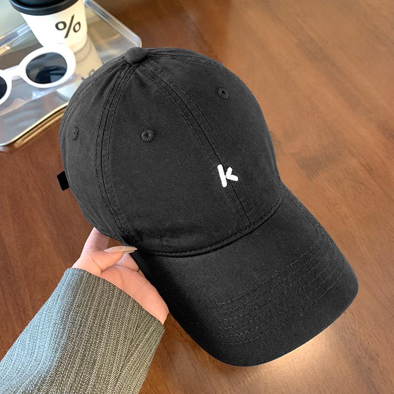 Embroidered Soft Top Baseball Cap Can Be Worn In All Seasons, Wide Brim To Show the Face, Small Sports Cap