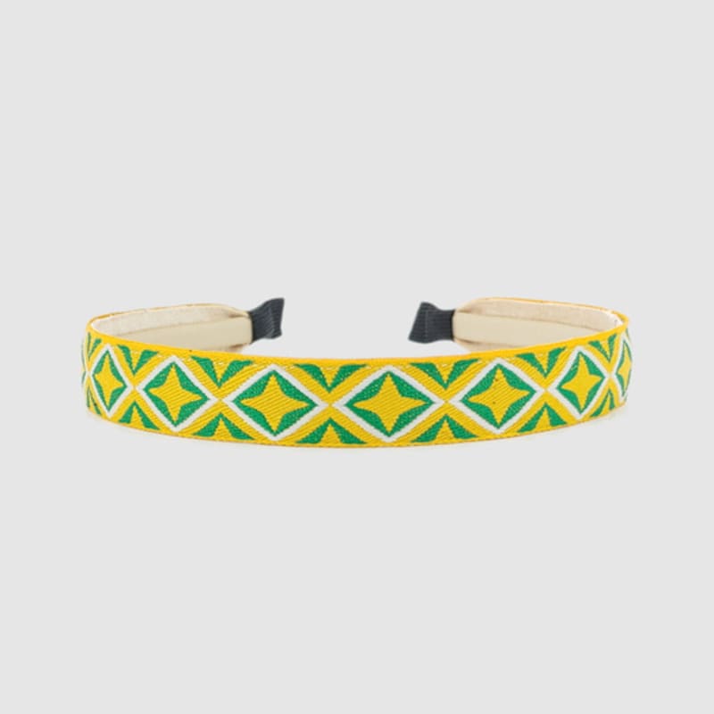 

Повязка на голову с африканским узором LALA - ГОРЧИЧНЫЙ FREE