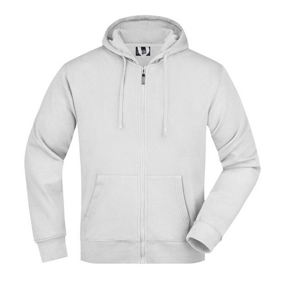 James and Nicholson Mens Full Zip Hoodie