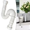 Double-Headed Pipe Sink Drain Pipe Flexible Pipe Connector For 45mm Inlet Diameter Double-Headed Water Pipes Kit Drain Connector