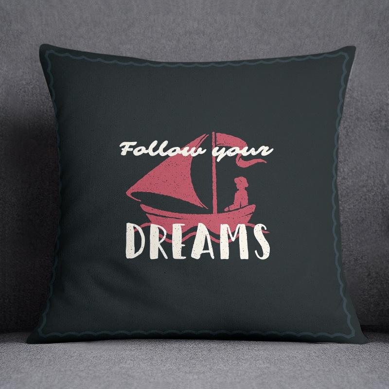 Cool Black Wind Black Bottom Flower Series Pillow Decorative Pillow Bedroom Sofa Car Cushion Cover Pillowcase