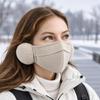 Integrated Face and Ear Cover for Adults with Stretch Fabric and Added Warmth for Fall and Winter Outdoor Wear
