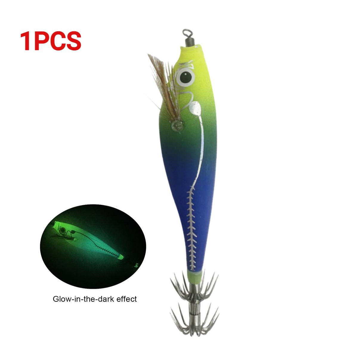 

Светящаяся рыболовная приманка, светящаяся в темноте приманка для креветок, приманка для джиговой ловли, приманка для рыбалки в виде кальмара для осьминога, поддельные рыболовные снасти для каракатицы, жесткая наживка, морские приманки, снасти One Size