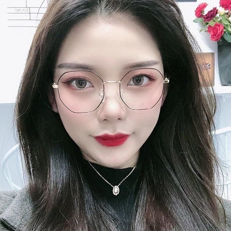 Octagon Metal Frame Women Glasses Female Computer Reading Glasses Eyeglasses Photography Accessories
