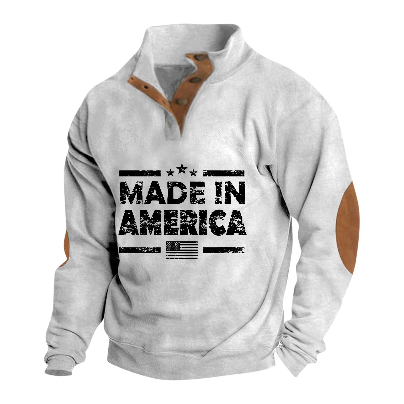 

Весенне-осенняя мужская толстовка с воротником-стойкой на открытом воздухе, повседневные свитера, топы XL белый