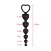 Heart Shaped Silicone Anal Beads Butt Plug Balls