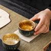 Silver-inlaid Colorful Peacock Gilded Jianzhan Kung Fu Tea Cup Personal Exclusive Master Cup Pure Hand-made Tea Cup