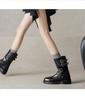 Women's Round Toe Thick Heel Retro Mid-Top Western Boots