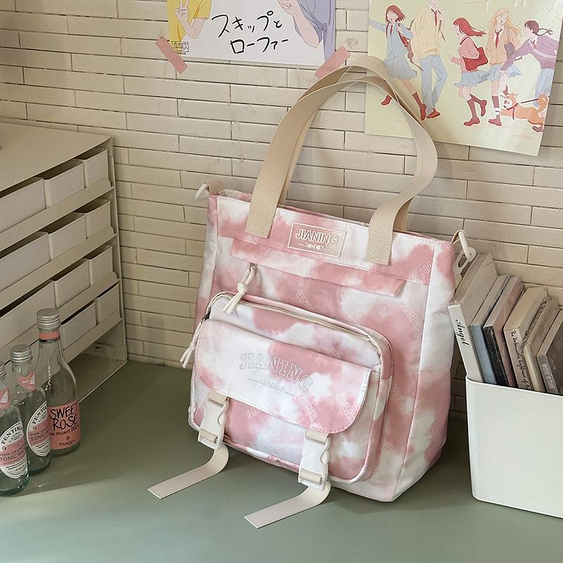 New High-value Personalized Graffiti Tie-dye Backpack, Lightweight and Large-capacity Backpack for Junior High School Students