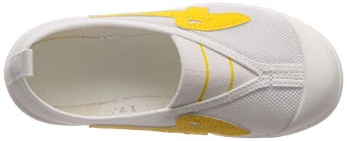 Asahi Dry School Indoor Shoes, Quick-Drying, Sweat-Absorbent, Antibacterial, Made in Japan, Kids', Yellow, Size 24.5 cm, 2E