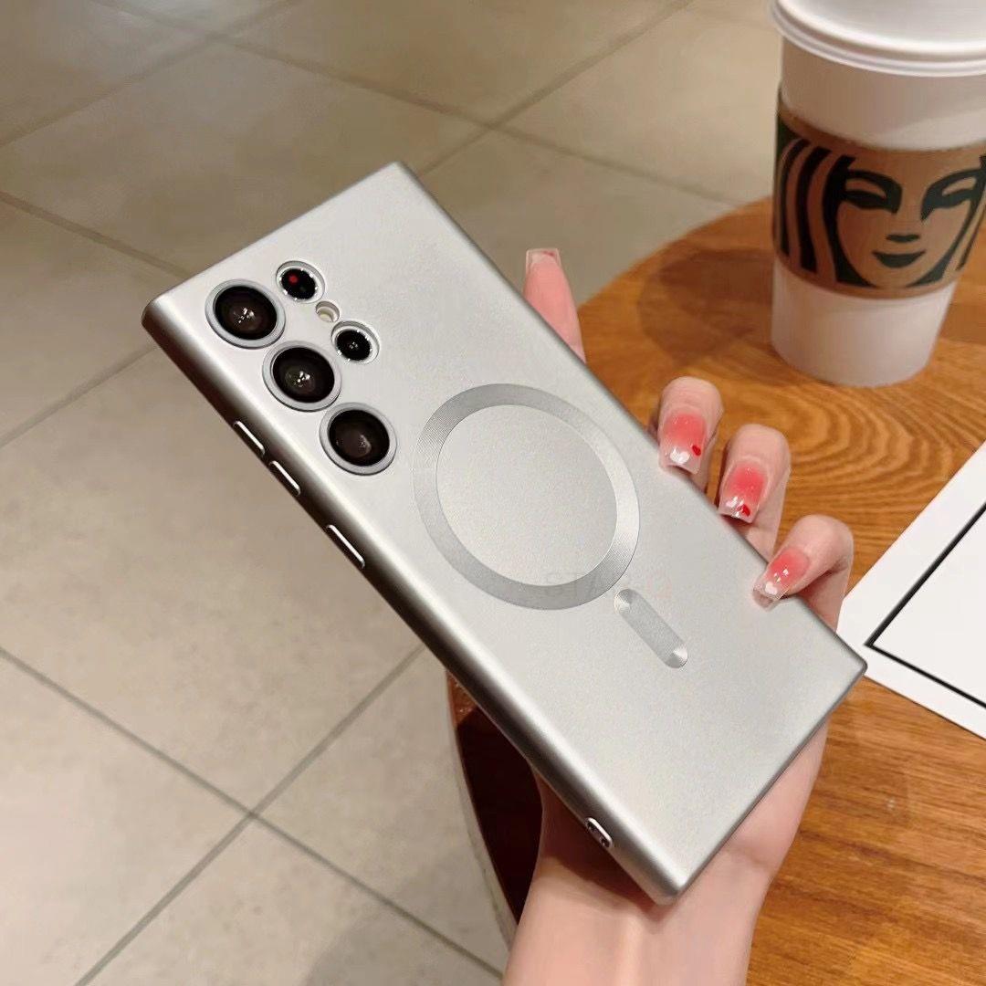 

Магнитный чехол для беспроводной зарядки для Samsung Galaxy S22 S23 Ultra S21 Plus S20 Fe 5G Note 20 10 для Magsafe Silicone Cover S20fe s23 ultra