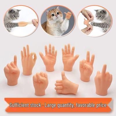 Lustige Katzenpfoten-Handschuhe: Niedlicher Streich mit Streicheleinheiten und Simulation kleiner Hände