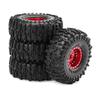Remote Control Model Rubber Car Supplies Beadlock Wheel Mud Terrain Tires Set Wheel Tires Detachable Fine Car Parts