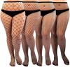 Women's Sexy Black Silk Fishnet Stockings - Thin, Tight, Summer Mesh Socks
