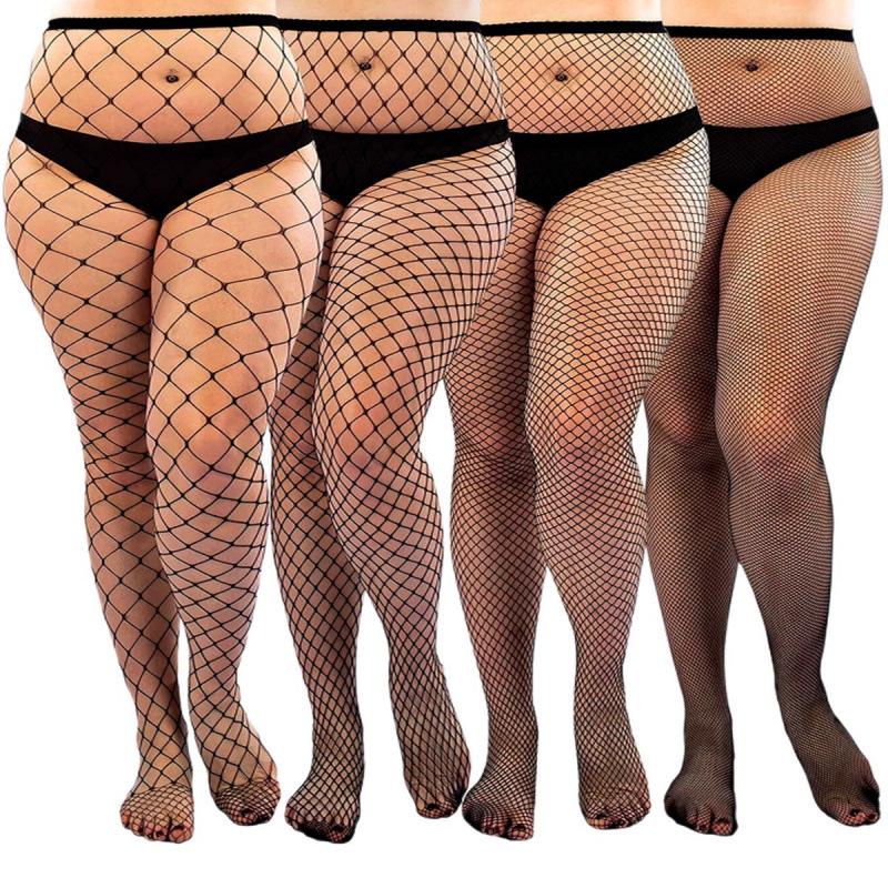 Women's Sexy Black Silk Fishnet Stockings - Thin, Tight, Summer Mesh Socks