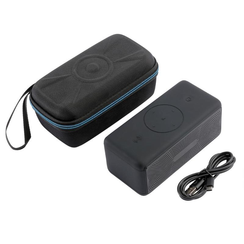 Square Speaker Bag Shockproof Carrying Storage Box for BOGASING M5 Speaker Bag with Inner Pocket Protective Holder