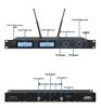 UHF FM Dual Wireless Dynamic Metal Handheld Mic for KTV and Stage