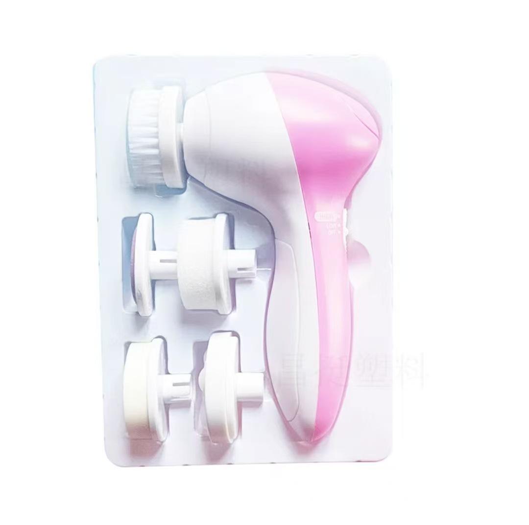 

Электрическая щетка 5-в-1 для очищения и массажа лица для глубокого очищения пор 5 in 1 розы красного