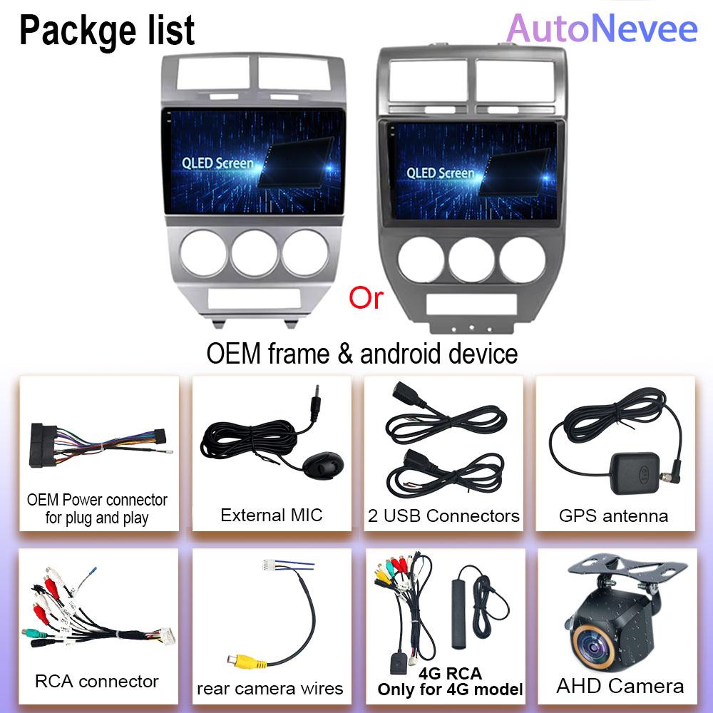 Car Radio Android 14 For Dodge Caliber 2007 - 2010 GPS Navigation Video Auto Stereo Multimedia Player Screen No 2din 4G Wifi DVD