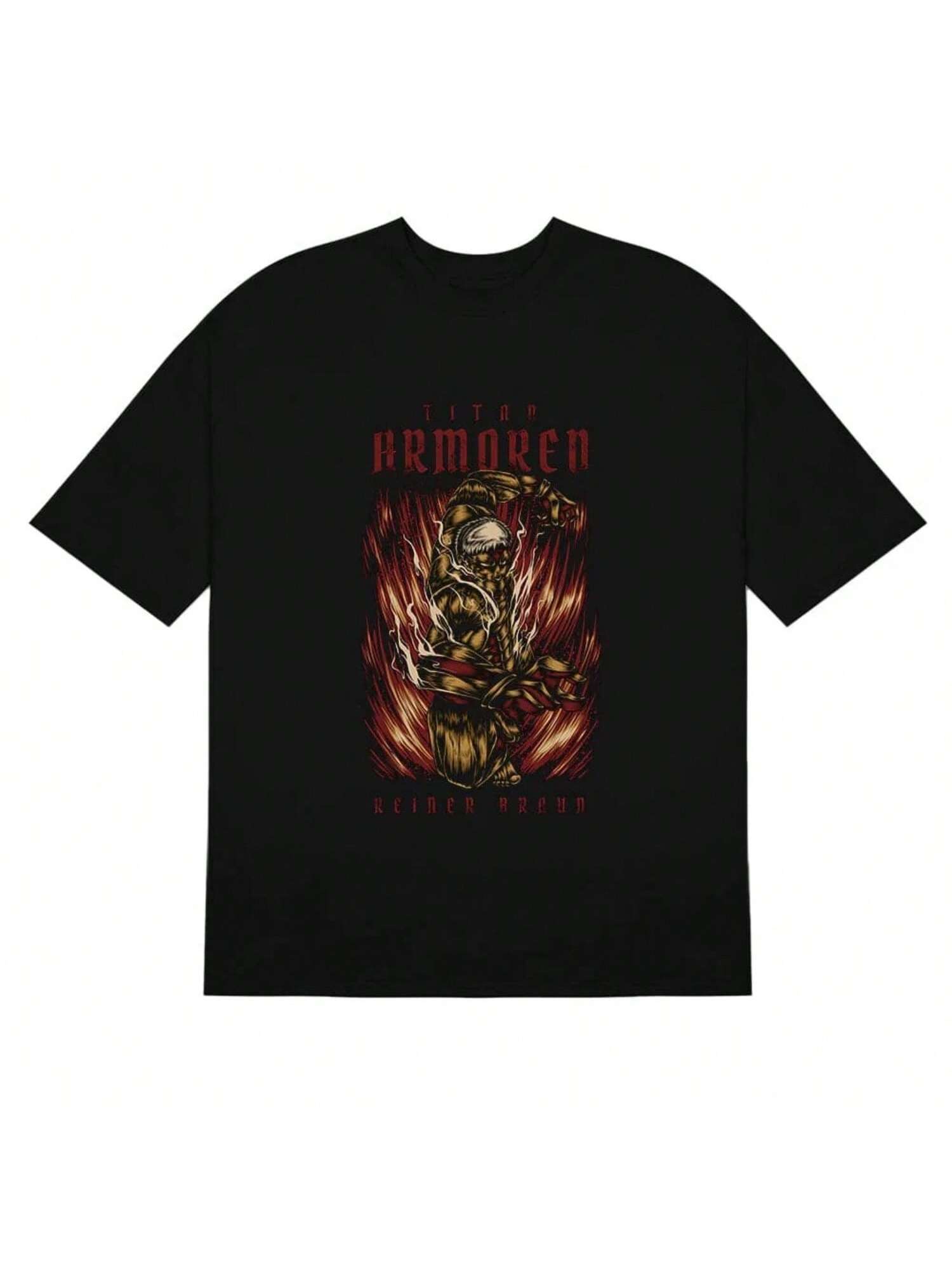 

Armored Titan Reiner Brauns Attacks Ons Titans T-Shirt - Intense Anime Design XXXXXL