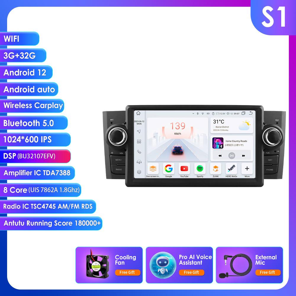 

Hizpo Интеллектуальное 2din RDS FM Android Авторадио 7862 для Fiat Grande Punto Linea Автомагнитола Мультимедийный Видеоплеер GPS Навигация Головное Устройство Carplay 4G WIFI S1 8Core 3G 32G AI