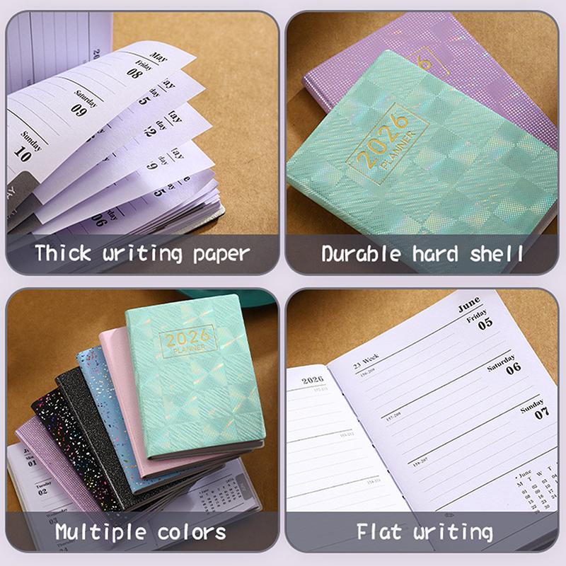 2026 A7 Agenda Book Pocket With Calendar Diary Weekly Planner Appointment Book School Office