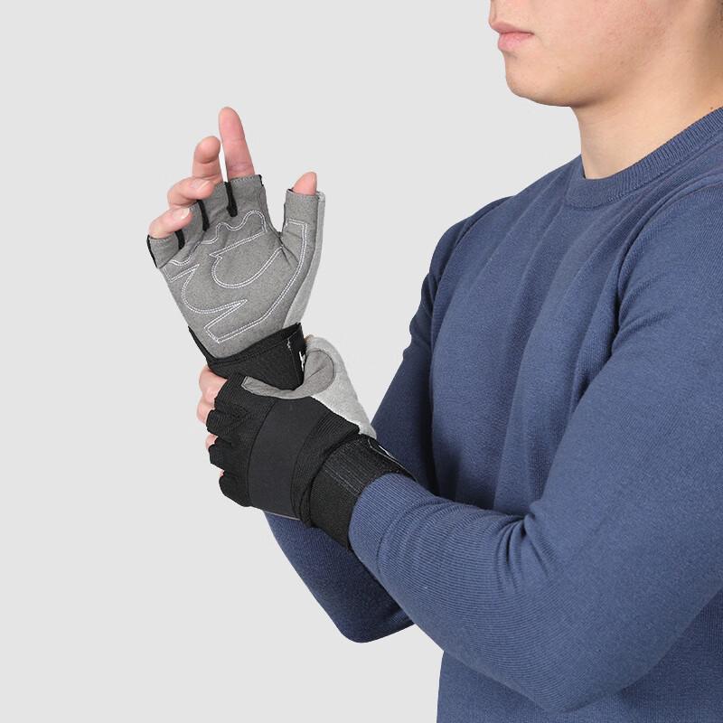 Unisex Weightlifting Cycling Half-Finger Gloves with Wrist Support