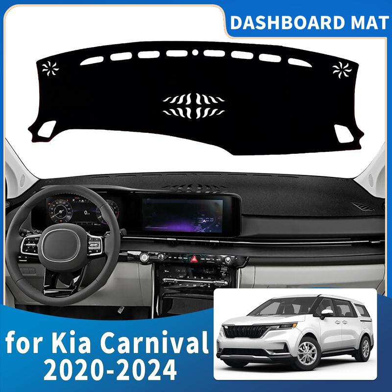 For Kia Carnival KA4 2024 High Quality Dashboard Cover Mat Sunshade Anti‑UV Protector Dash Pad Accessories