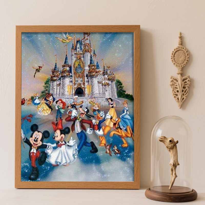 

Disney 5D Diamond Painting Set DIY Classic Characters Handmade Diamond Decorative Painting Home Decoration Round 20x30cm
