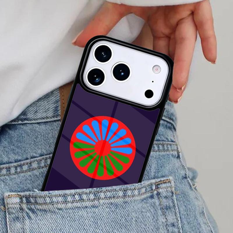 

Gypsy Romani Roma Flag Phone Case for iPhone 16e 15 14 13 12 17 Pro Max Plus Air 17pro Cover Coque iPhone 14