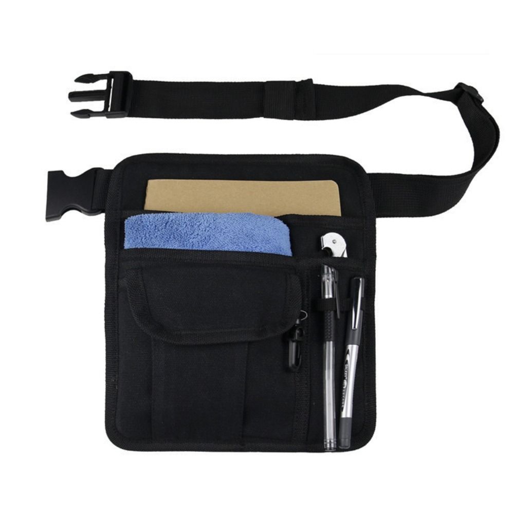 

Canvas Waiter Waist Money Pouch Bag Check Holder Ordering Waist Bag Cash Guest Pens Waist Bag