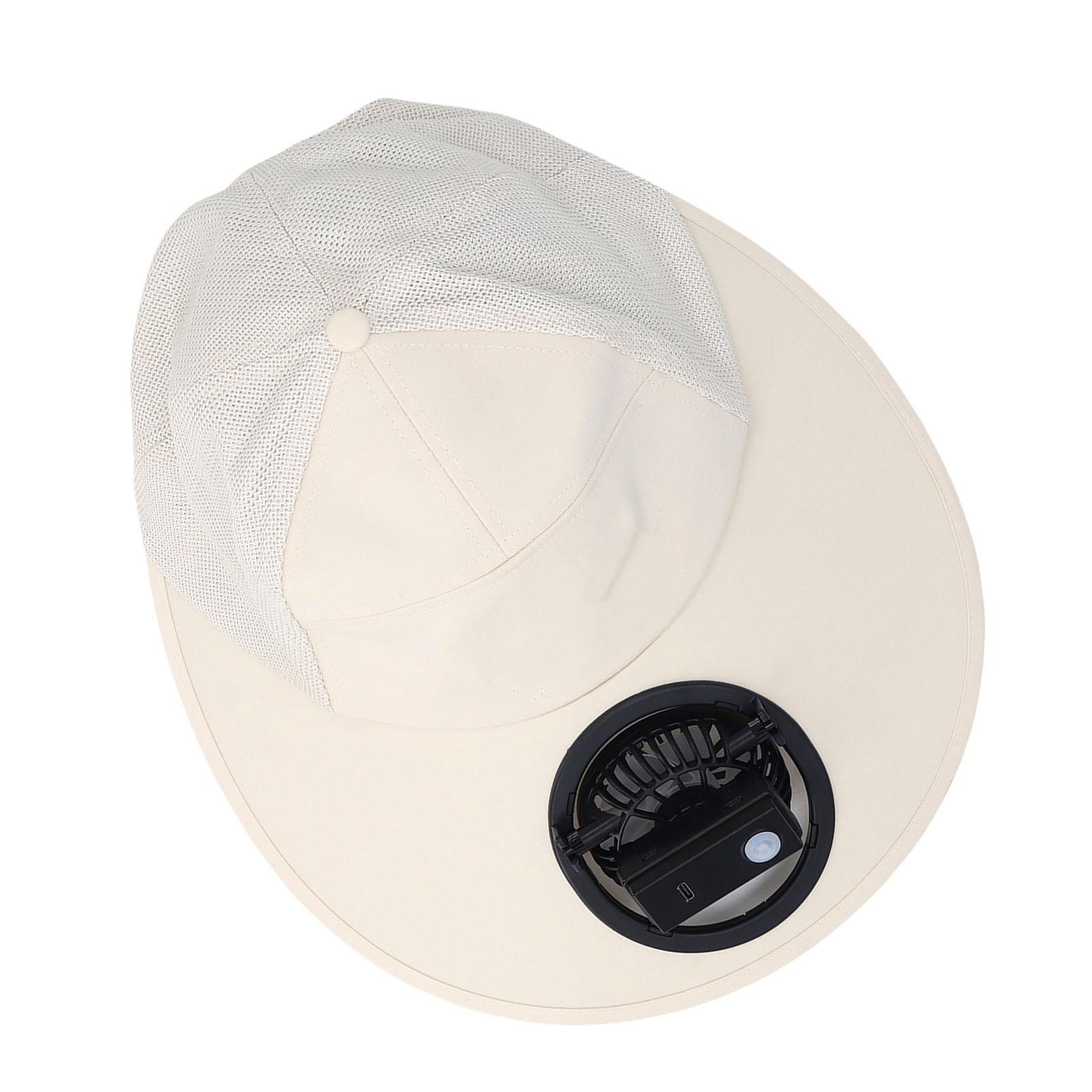 

Солнцезащитная шляпа с вентилятором с USB-зарядкой, шляпа с одним вентилятором и широкими полями, летняя шляпа для кемпинга на открытом воздухе, пеших прогулок