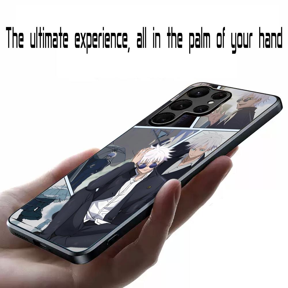 Satoru Gojo Heißer Anime Mann Poster Handyhülle Für Samsung Galaxy S26 S25 S24 S23 S22 S21 Plus Ultra Note20 Weich Schwarz