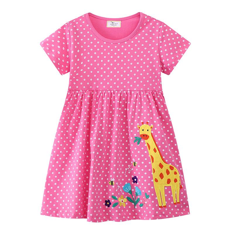 2026 Summer Stylish Girls Princess Short Sleeve Dress for Kids 5T