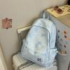 Schoolbag new Korean version ins bear printed schoolbag female high-value junior and high school students multi-compartment college style backpack
