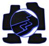 CARLUX-BLUE Car Mats For: Bentley Continental GT V8 (2013-2022)