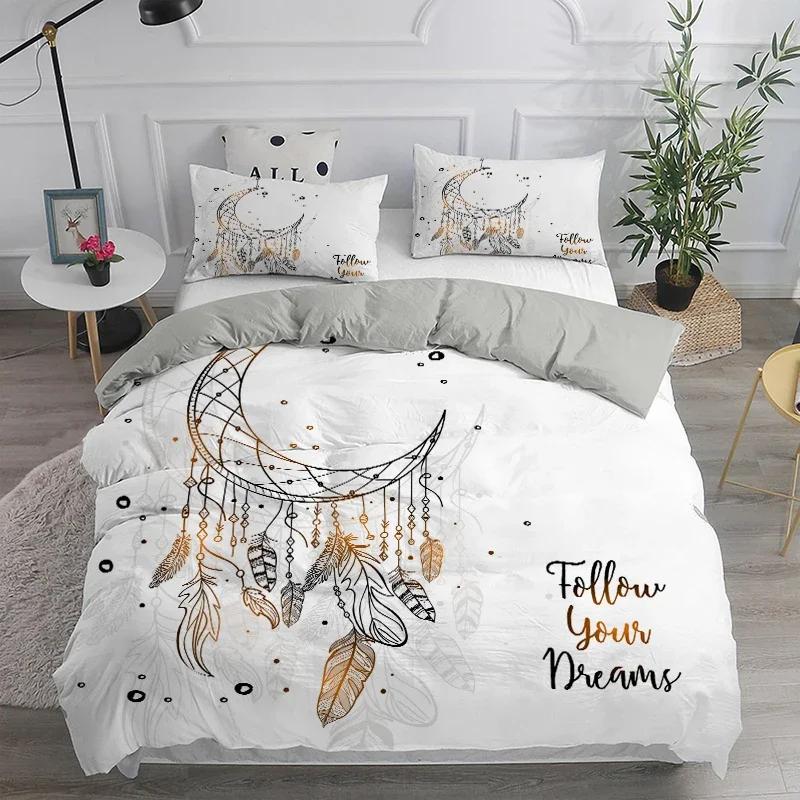 Povlečení lapač snů Elegantní český povlak na přikrývku Queen 240x220 Etnický povlak na přikrývku Single Double King