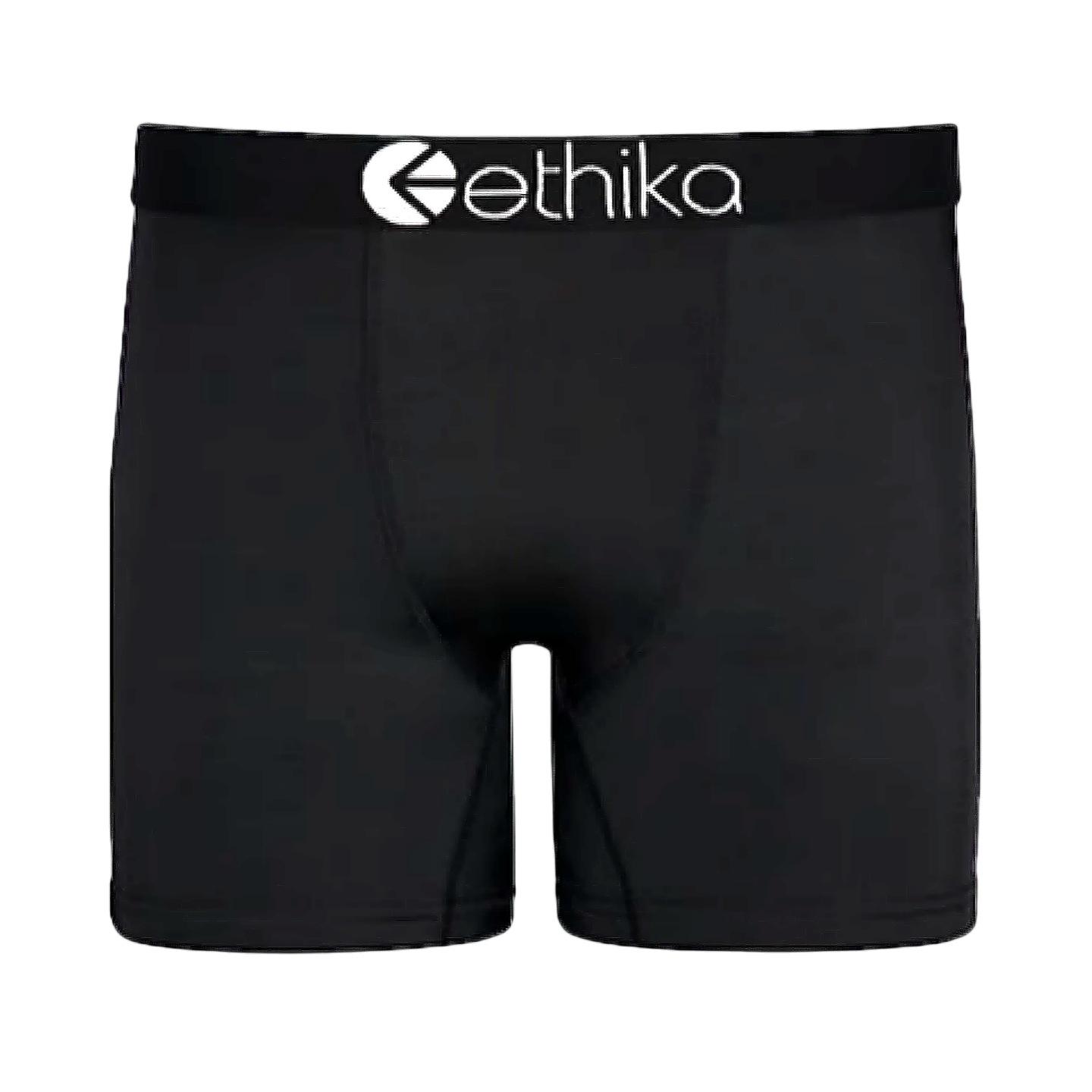 

Ethika Men s Breathable Anti-Chafe Boxer Briefs with Antibacterial Cotton Crotch, Mid-Waist. Medium