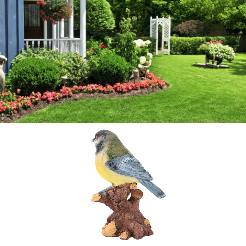 Garden Bird Statue Sculpture Decoration Animal Bird Figurine for Indoor Outdoor Backyard Yard Porch Patio Home Shelf Decor Bird Ornament